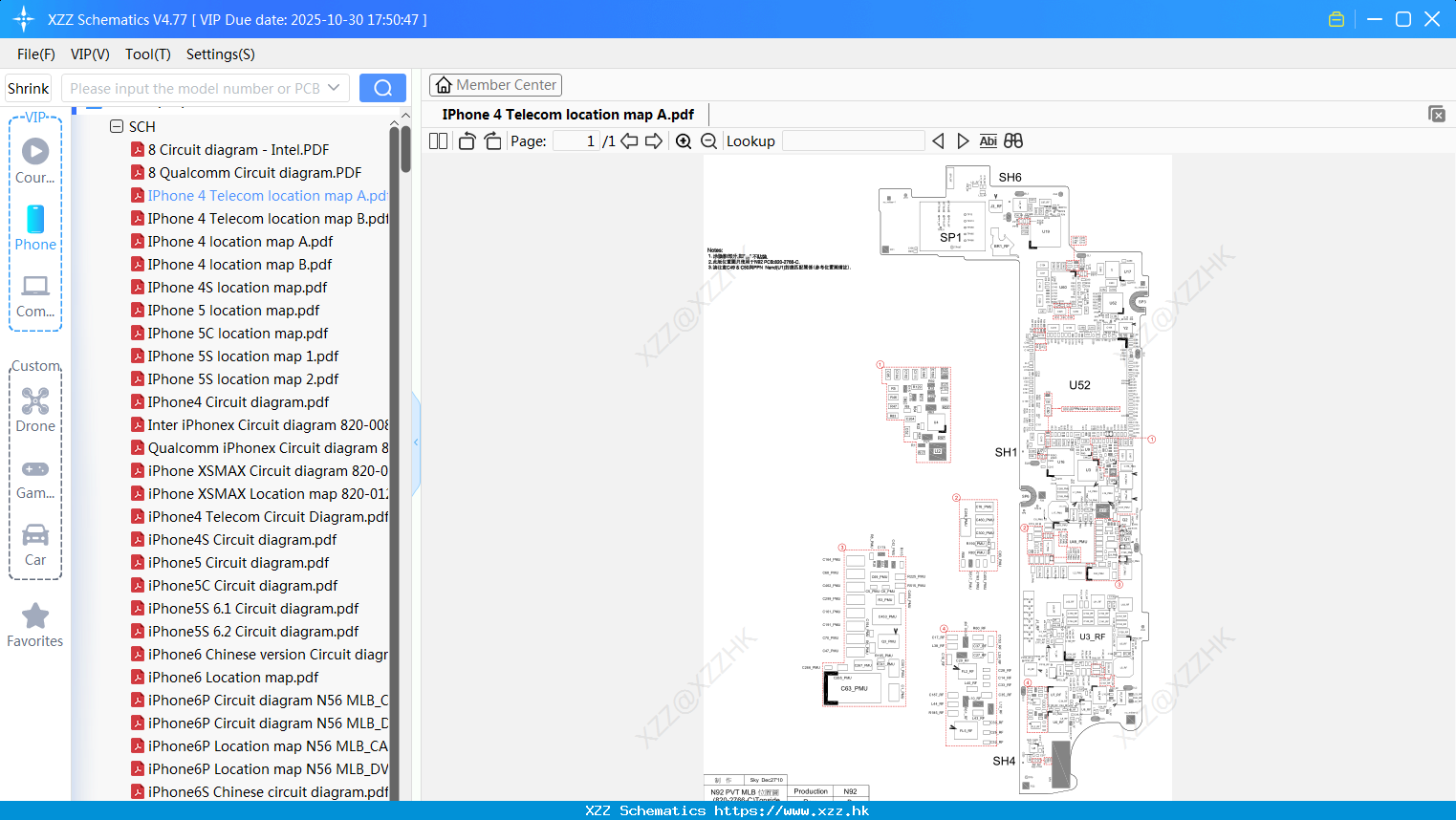 IPhone 4 Telecom Location Map A